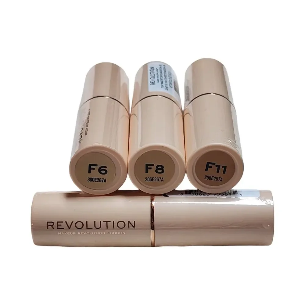 Makeup Revolution Fast Base Stick Foundation Contour 3-Pack Lot F6 F8 F11